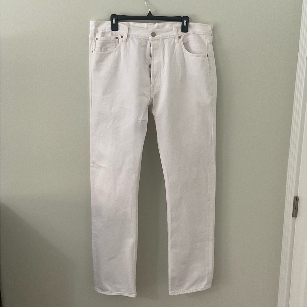 Levi’s 501 Button-fly jeans white 36x34